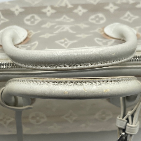 Louis Vuitton Transparent Clear Monogram Embroidered Nylon Mesh Lockit Rare LV - Picture 10 of 16